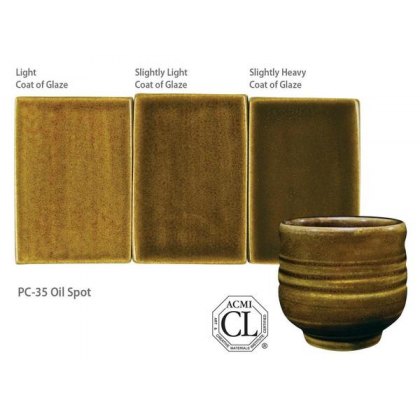 Oil Spot Amaco Potters Choice Brush On Glaze PC-35