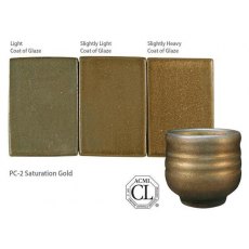 Saturation Gold Amaco Potters Choice Brush On Glaze PC-02