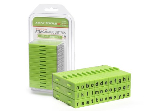 Xiem Attachable Letter Stamp Set Lowercase Xiem Attachable Letter Stamp Set Lowercase