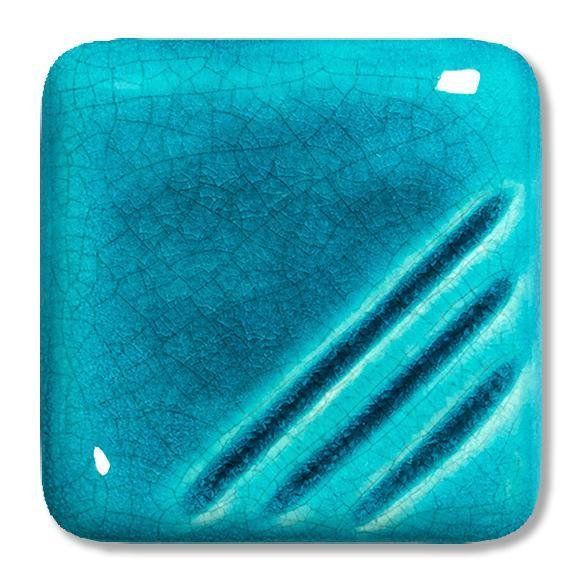 TerraColor Turquoise Crackle Earthenware Brush On Glaze F1056 Bath