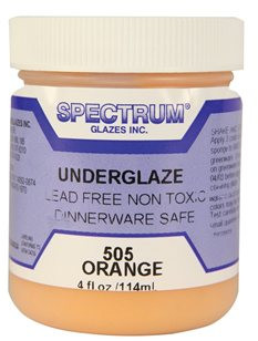 Spectrum Orange Underglaze - Bath Potters Supplies