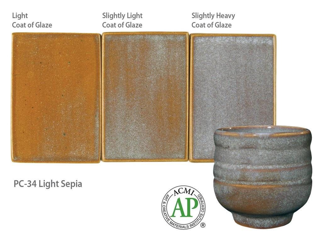 Light Sepia Amaco Potters Choice Stoneware Glaze Powder Bath Potters