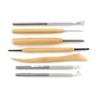 Modelling and Sgraffito Pottery Tools Set Of 7 Modelling and Sgraffito Pottery Tools Set Of 7