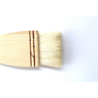 Flat Hake Pottery Brush 50mm Short Handle