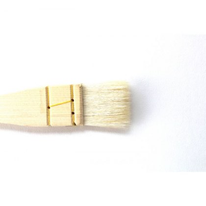 Flat Hake Pottery Brush 30mm Short Handle