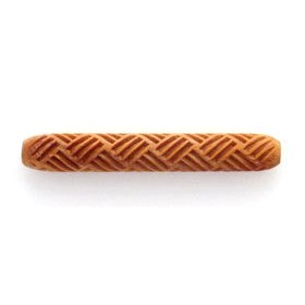 MKM Basketweave Wooden Hand Roller HR-23