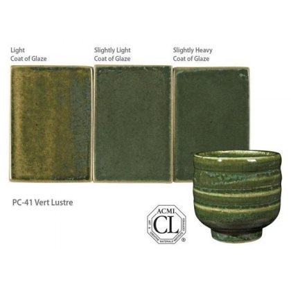 Vert Lustre Amaco Potters Choice Brush On Glaze PC-41