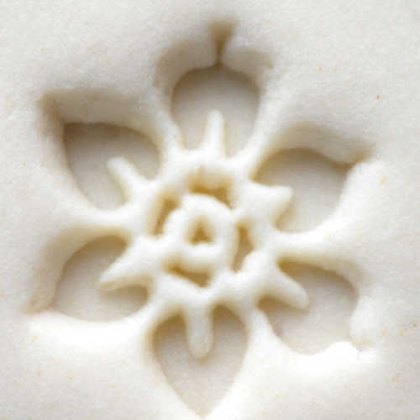 Small Debossed Flower MKM Stamp