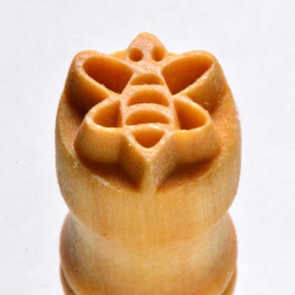 Small Debossed Honey Bee MKM Stamp