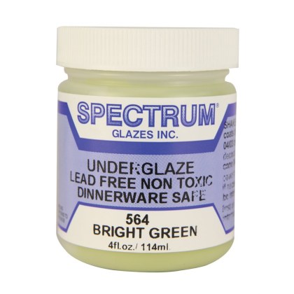Spectrum Bright Green 564 Underglaze