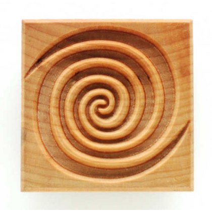 MKM Large Square Double Spiral Stamp SSL-002