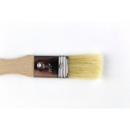 White Hair Flat Lacquer Pottery Brush 25mm White Hair Flat Lacquer Pottery Brush 25mm