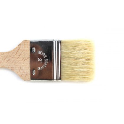 White Hair Flat Lacquer Pottery Brush 50mm White Hair Flat Lacquer Pottery Brush 50mm