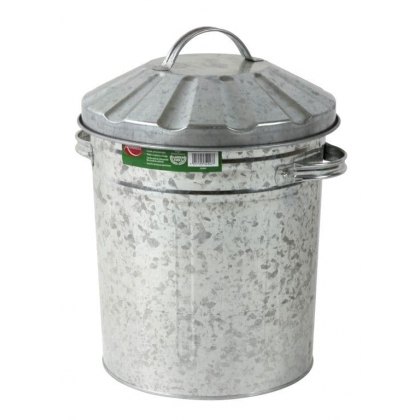 Galvanized Metal Smoke Mini Bin