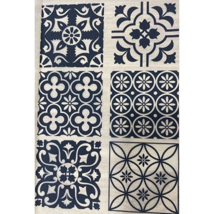 Moroccan Tiles A Underglaze Transfer Sheet - Black Moroccan Tiles A Underglaze Transfer Sheet - Black