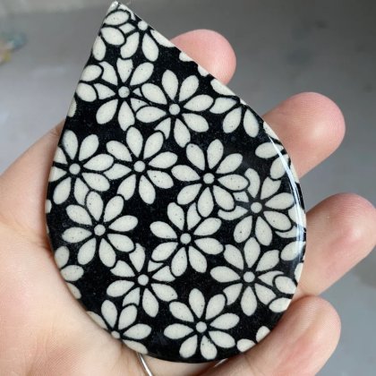 Tiny Flowers Underglaze Transfer Sheet - Black Tiny Flowers Underglaze Transfer Sheet - Black