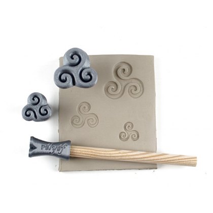 Triskelion Celtic Tri Spiral Stamps Set Of 3 Triskelion Celtic Tri Spiral Stamps Set Of 3