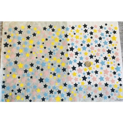 Multi Colour Stars Underglaze Transfer Sheet