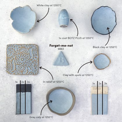 Forget-Me-Not Stoneware Glaze