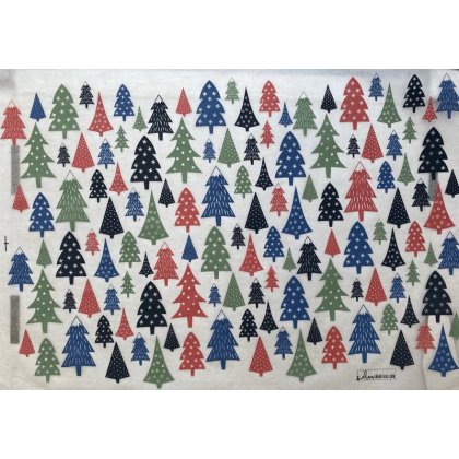 Holiday Trees Underglaze Transfer Sheet