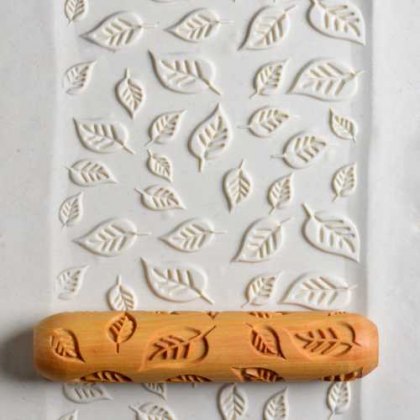 MKM Falling Leaves Wooden 12cm BIG Hand Roller BHR-12 MKM Falling Leaves Wooden 12cm BIG Hand Roller BHR-12