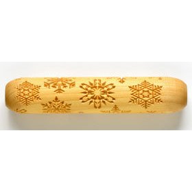 MKM Snowflake Wooden 12cm BIG Hand Roller BHR-33