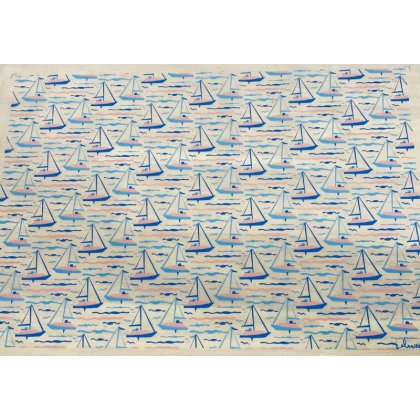 Sailboats Underglaze Transfer Sheet
