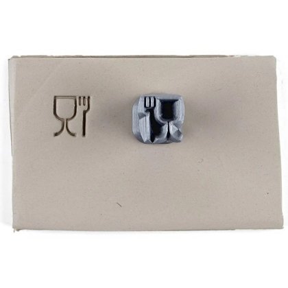 Dinner Ware Food Safety Symbol Stamp