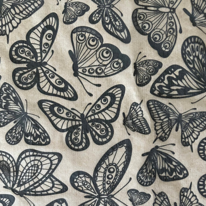 Butterflies in Flight Underglaze Transfer Sheet - Black