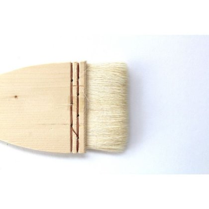 Flat Hake Pottery Brush 70mm Short Handle