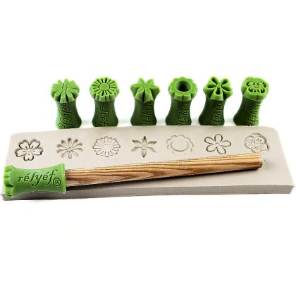 Flower Stamp 15mm Set Of 7