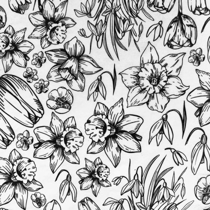 Spring Has Sprung Underglaze Transfer Sheet Spring Has Sprung Underglaze Transfer Sheet