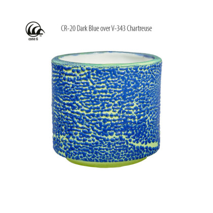 Dark Blue Amaco Crawls Glaze