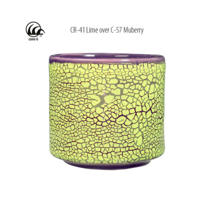 Lime Amaco Crawls Glaze