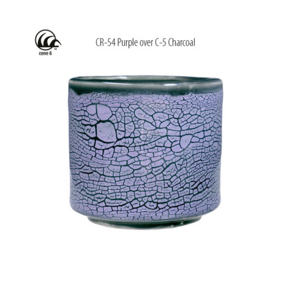 Purple Amaco Crawls Glaze