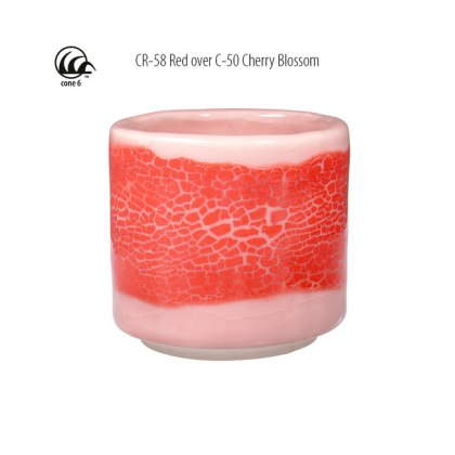 Red Amaco Crawls Glaze