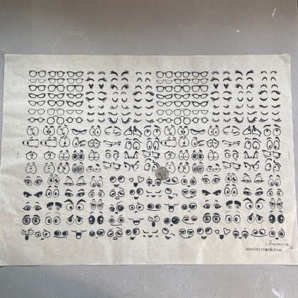Googly Eyes Underglaze Transfer Sheet