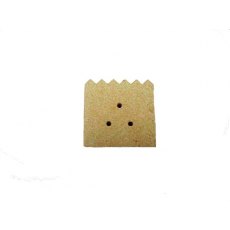Fire Brick 3 Holes 60mm X 60mm X 15mm