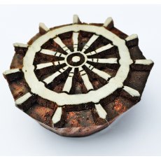 Medium Ships Helm Indian Wooden Stamps No.293