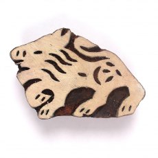 Wild Boar Wooden Clay Stamp No.497