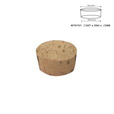 Natural Jar Cork Small 29mm