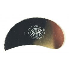 Mudtool Serrated Edge Steel Paisley Scraper Mudtool Serrated Edge Steel Paisley Scraper
