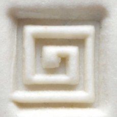 Small Debossed Square Spiral MKM Stamp