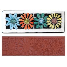 Mayco Four Flowers Rubber Stamp