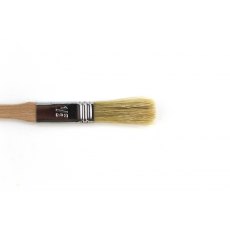 White Hair Flat Lacquer Pottery Brush 12.5mm
