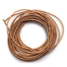 Light Brown Leather Thong Cord 1mm
