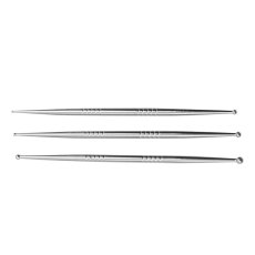 Double Ended Stainless Steel Ball End Tool Set Of 3 Double Ended Stainless Steel Ball End Tool Set Of 3