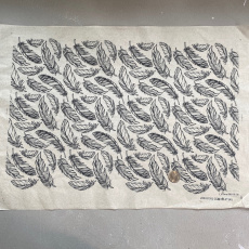 Feathers Underglaze Transfer Sheet - Black Feathers Underglaze Transfer Sheet - Black