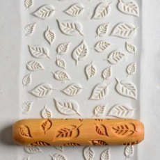MKM Falling Leaves Wooden 12cm BIG Hand Roller BHR-12