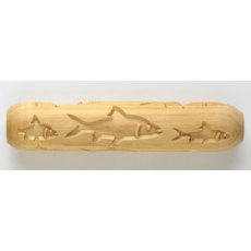 MKM Salmon Rush Wooden 12cm BIG Hand Roller BHR-17